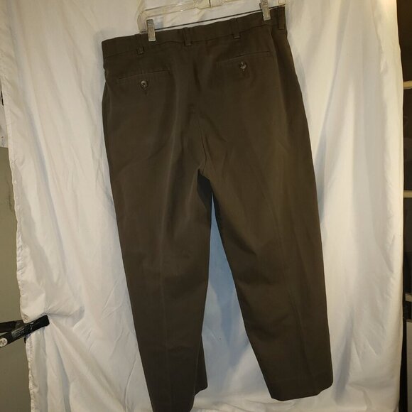 Savane Men's Signature Khaki Straight Fit Pants Dark Khaki - 38 Waist - Picture 2 of 5